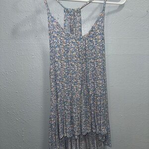 Mossimo Supply Co. Floral Tank‎ Top - Blue and Pink